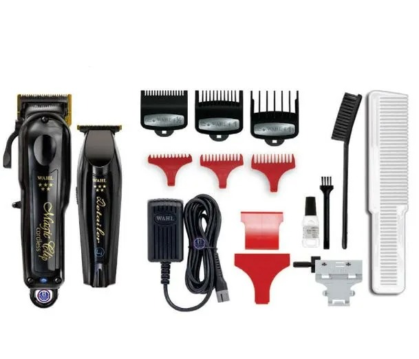 Combo Wahl Cordless Magic Clip + Detailer Black Bivolt - GS - Loja