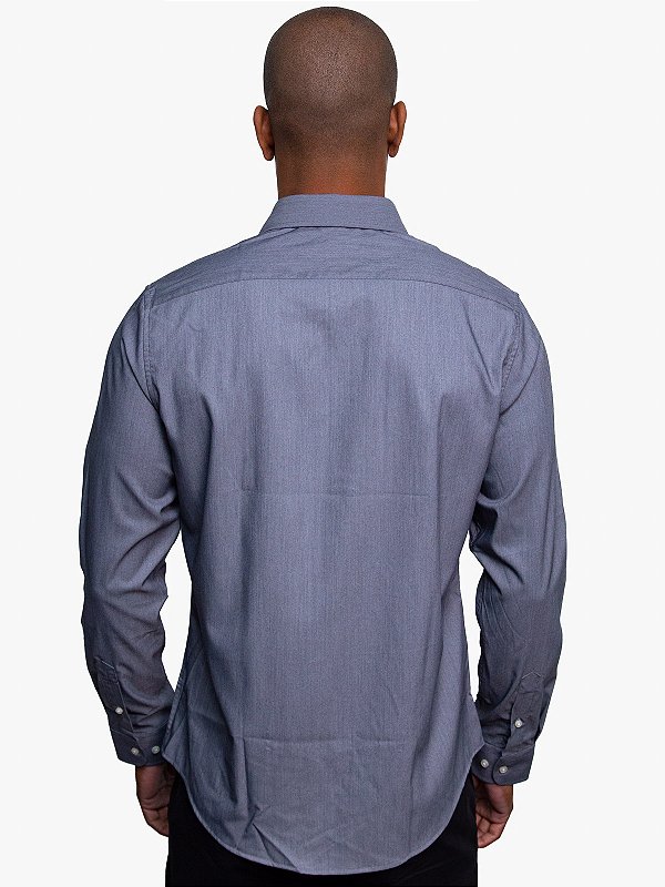 Camisa Tencel Grafite Ville de France Manga Longa - Casa das Camisas