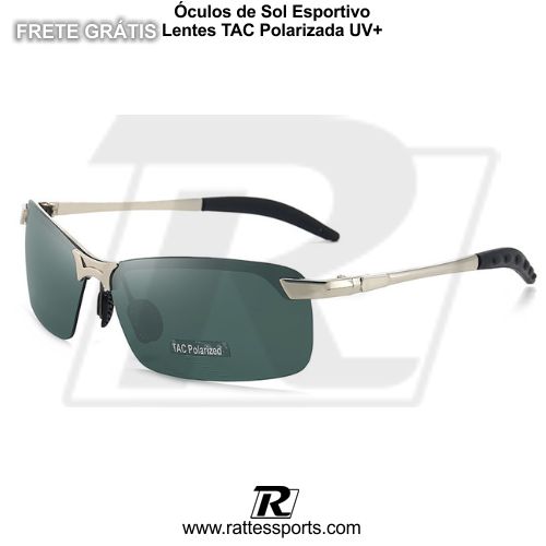 Óculos de Sol Esportivo Lentes TAC Polarizada UV+ - Rattes Sports