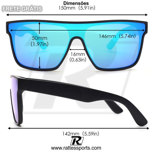 Lentes Polarizadas UV modelo CLIP on universal para óculos de grau - Rattes  Sports - Acessórios Esportivos e Casuais
