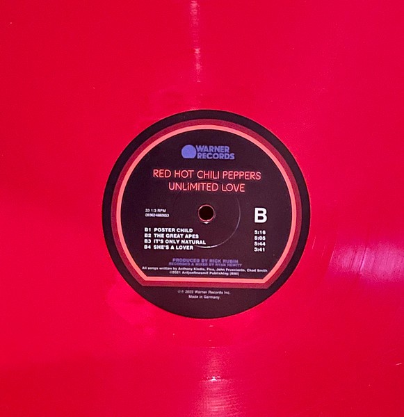 Disco de Vinil - Red Hot Chili Peppers - Unlimited Love - LP Duplo