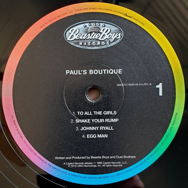 Disco de Vinil - Beastie Boys – Paul's Boutique - LP Duplo, Preto