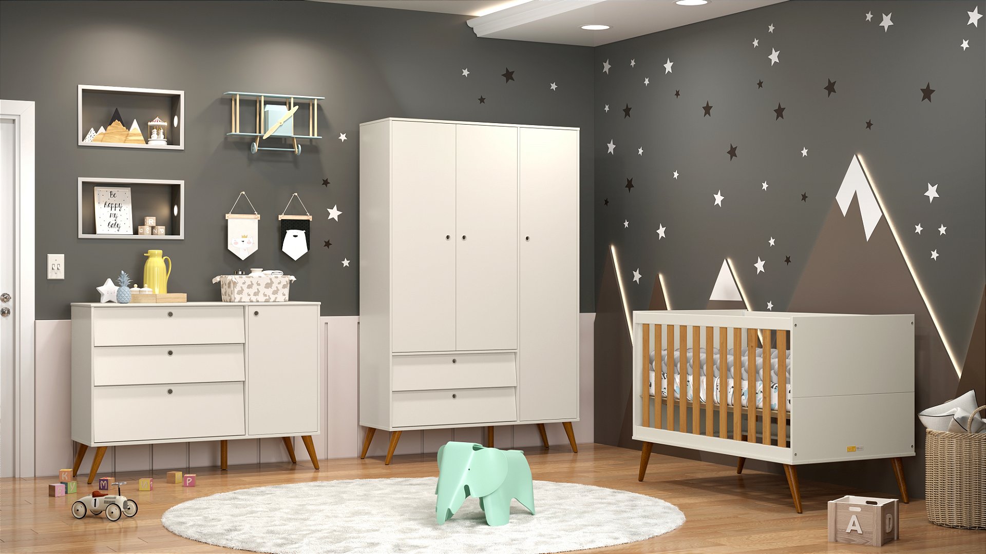 Papel de Parede Infantil Xadrez Aquarela Rosa - Provence Home & Baby -  Móveis, decoração, enxoval e utilidades.