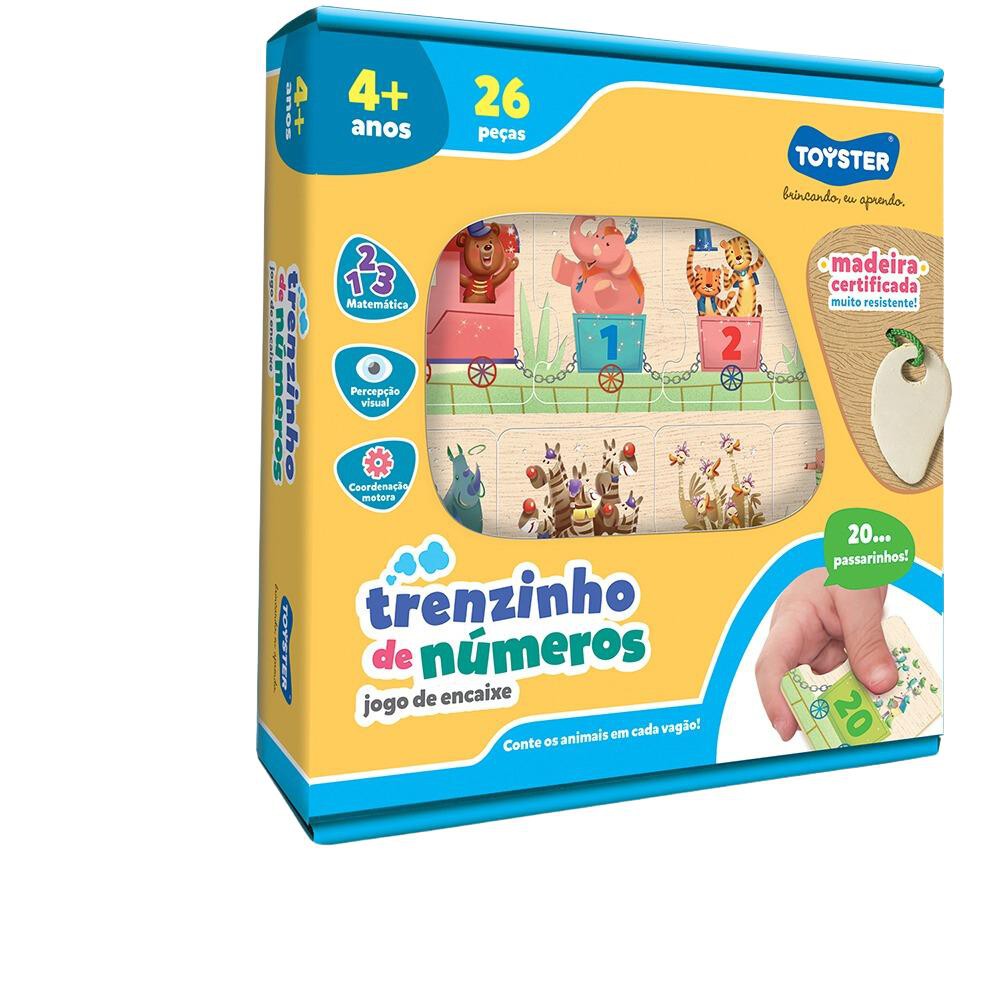 Montando os Números: 1 ao 20 - Quebra-cabeça Educativo - Toyster Brinquedos