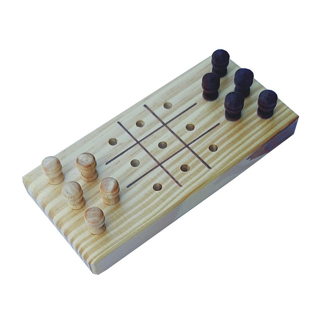 Jogo Mancala Brinquedo Educativo Madeira Raciocínio Lógico