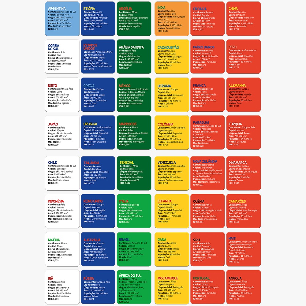 Jogo Países e suas Bandeiras - Toyster - Ludolica