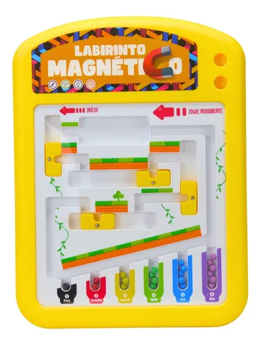 Labirinto Magnético - Lousa - Pakitoys - Ludolica