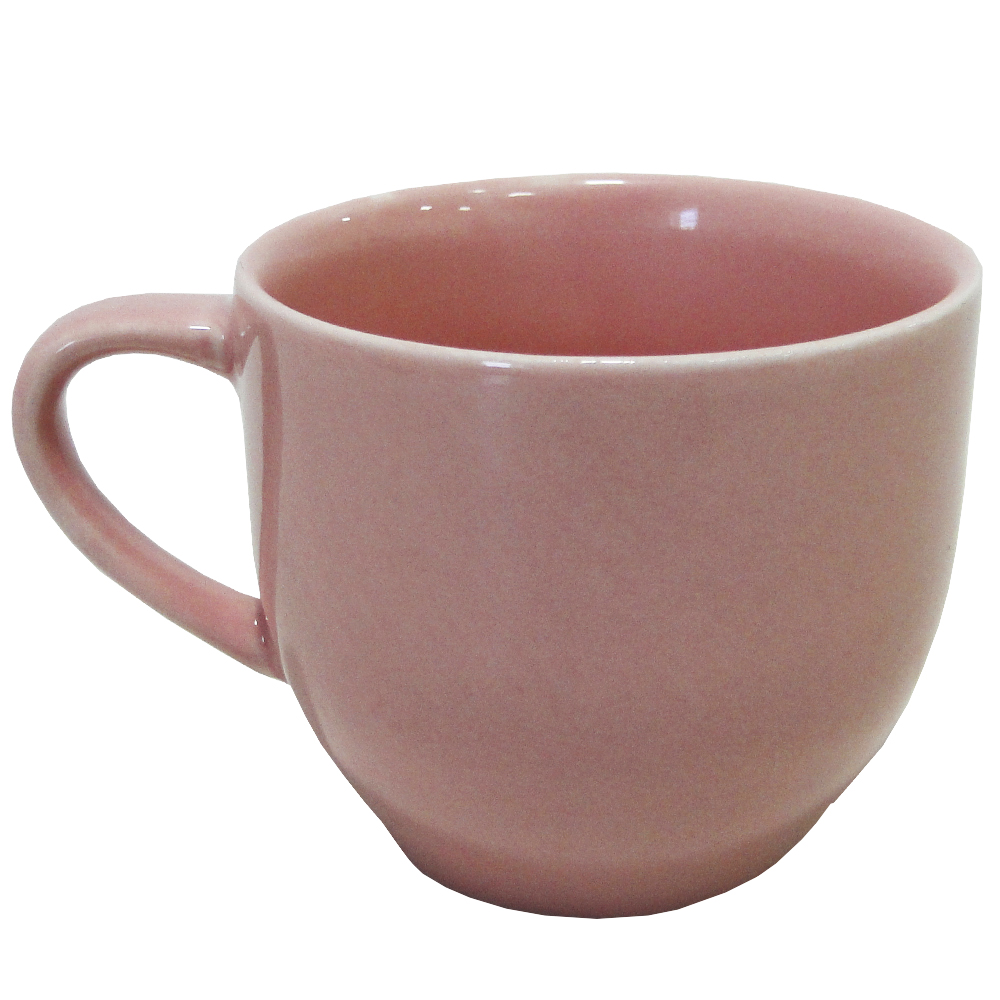 Jogo 6 Xícara Chá Café Rosa 170Ml Porcelana - Mundo Da Porcelana