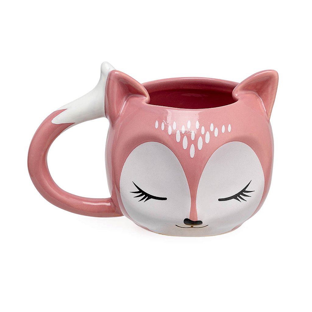 Caneca Cerâmica Branca com Rosa Macaco Chimpanze Fashion Com Laco Na Cabeca