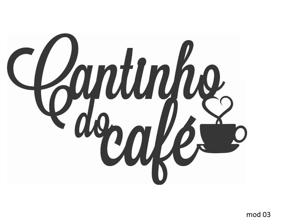 Placa Decorativa em MDF Cantinho do Café - Donna Coisinha Decor