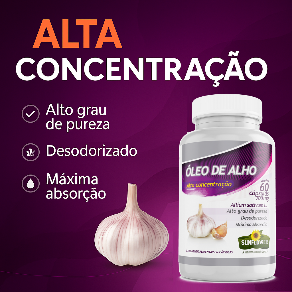 Óleo de Alho - Informações do Produto