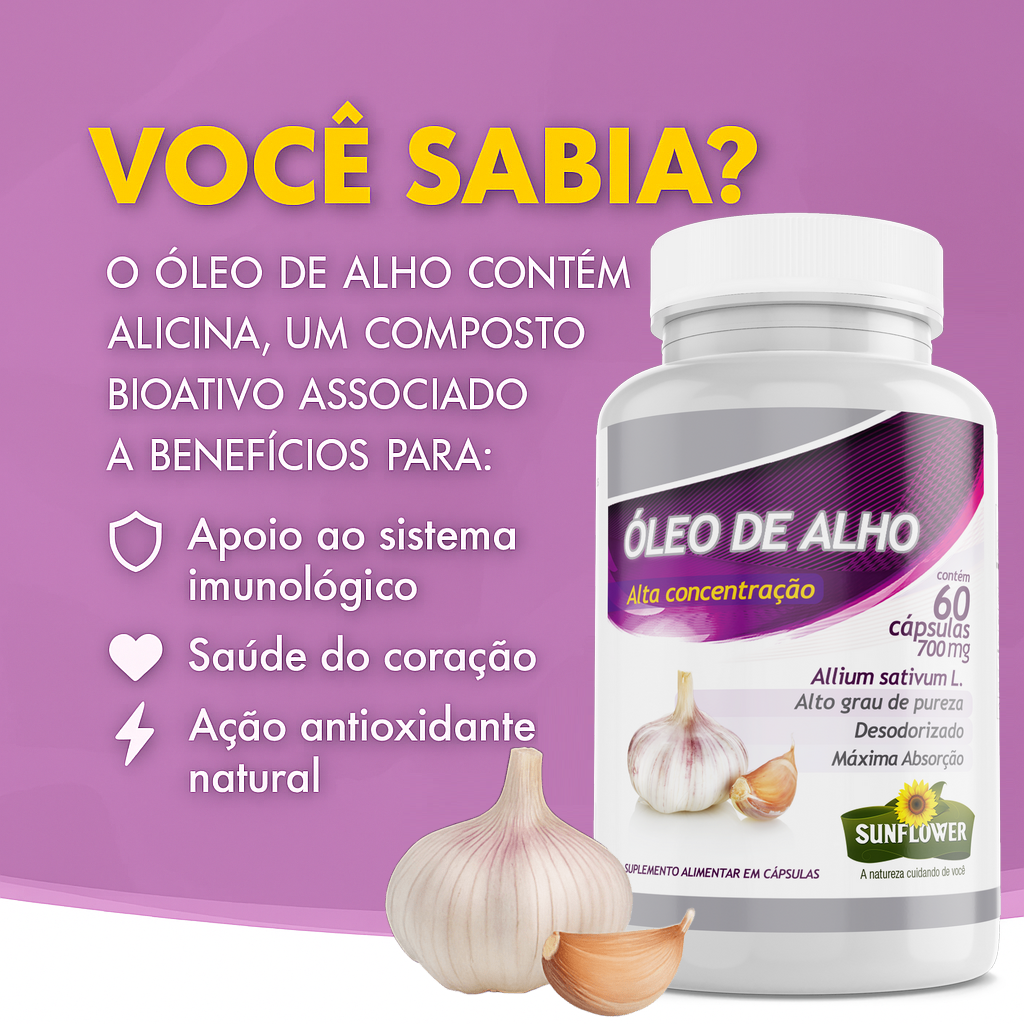 Benefícios do Óleo de Alho