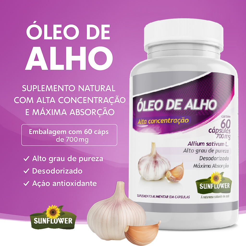 Cápsulas de Óleo de Alho