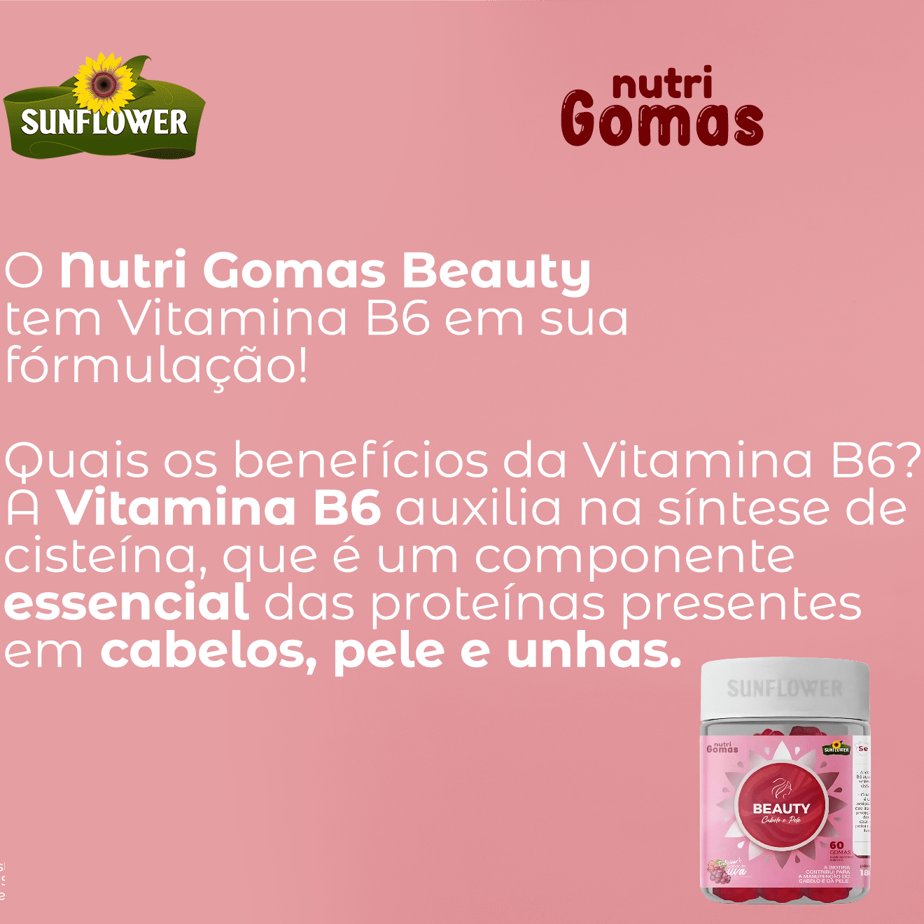 Nutri Gomas Beauty - Sabor Uva