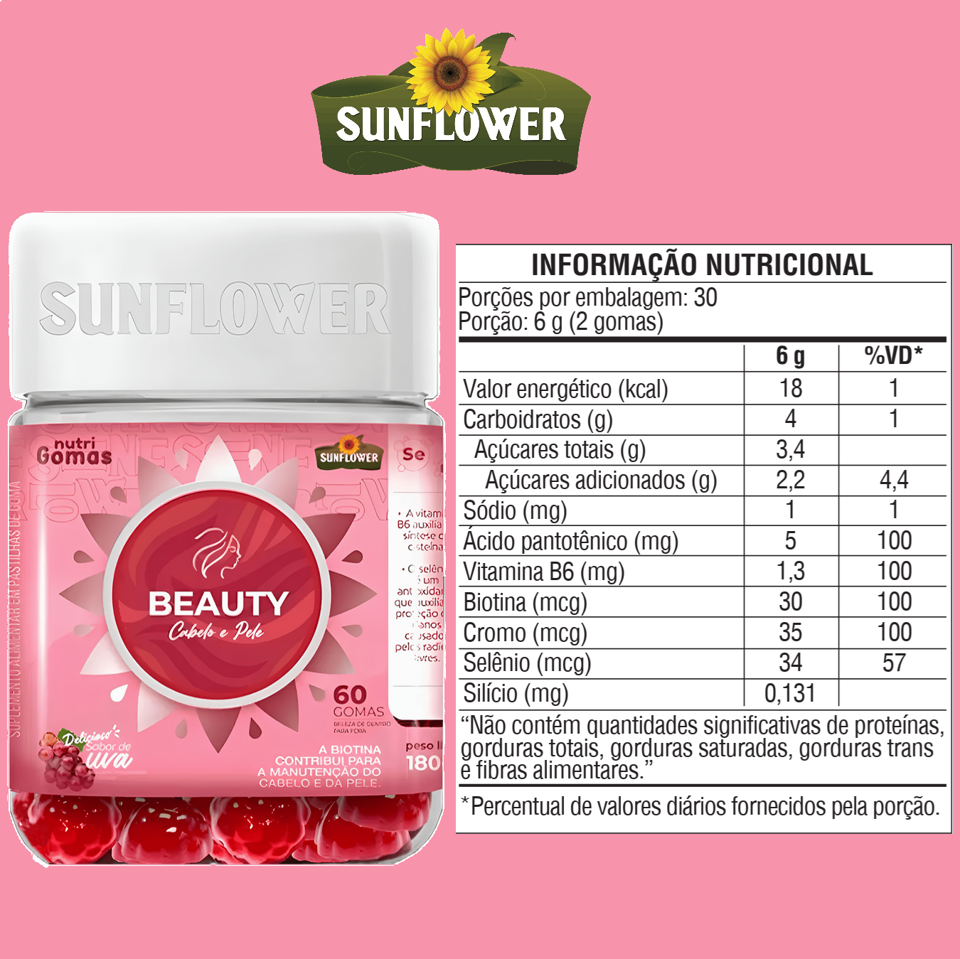 Nutri Gomas Beauty - Sunflower