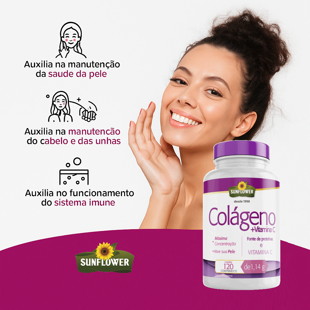 Painel traseiro - Colágeno + Vitamina C