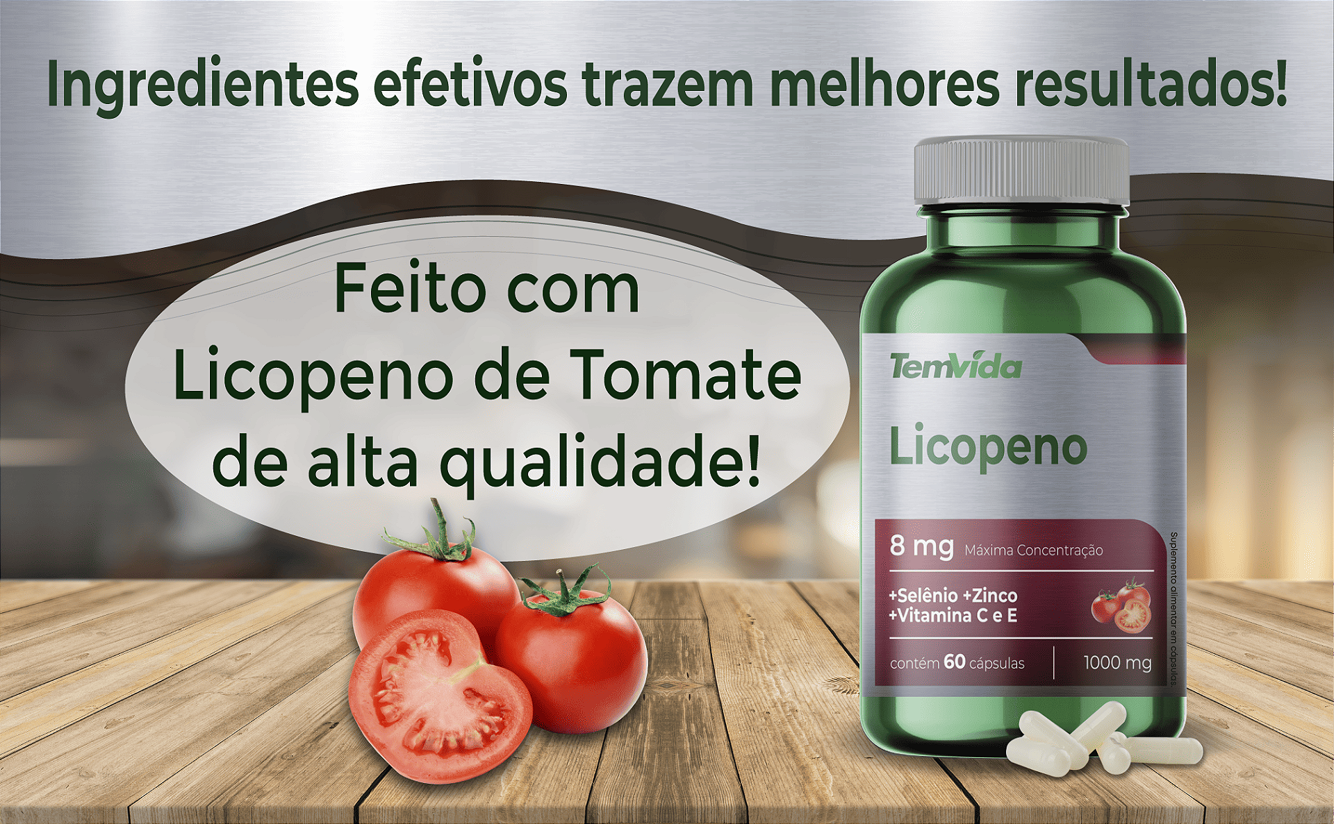 Benefícios do Licopeno + Vitaminas