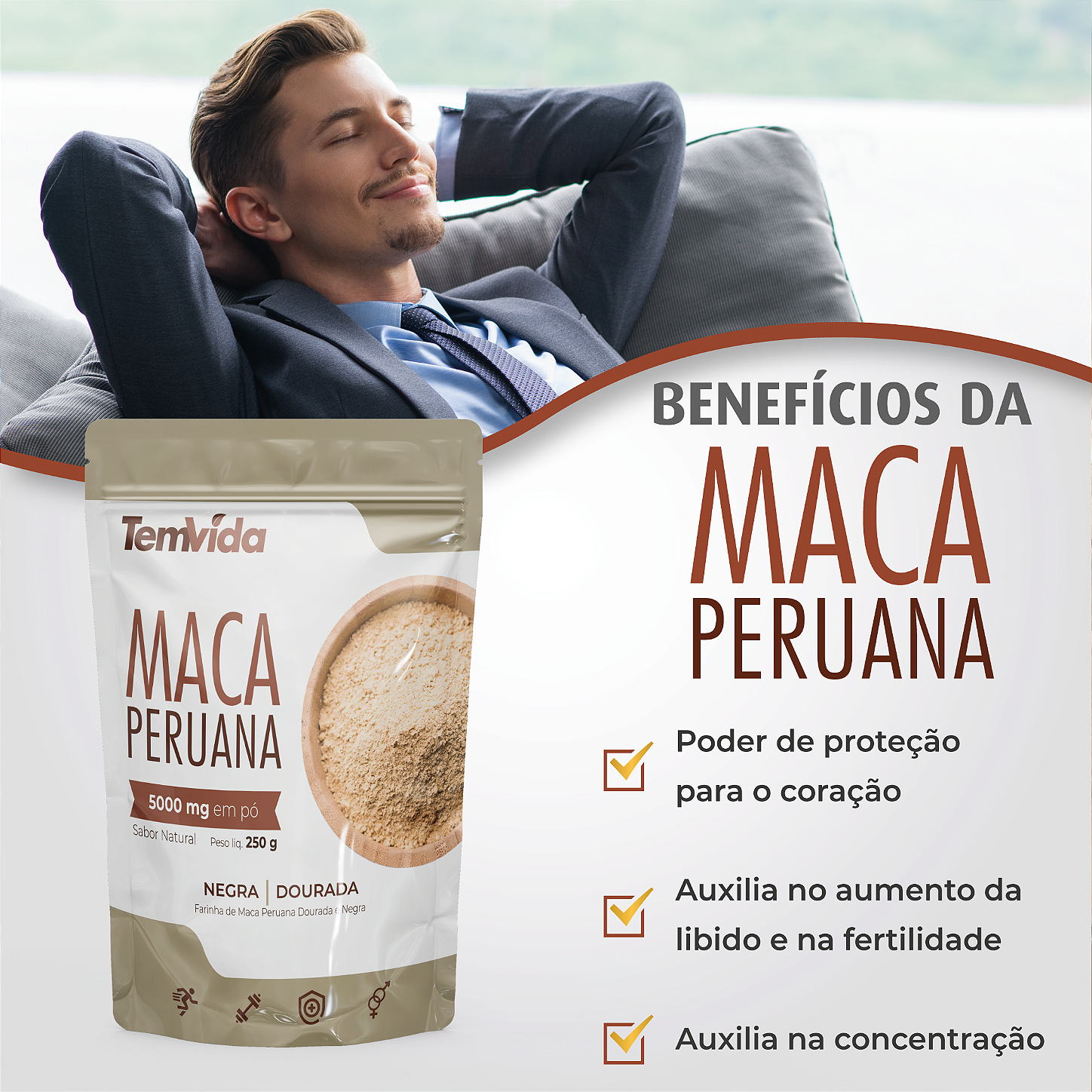Maca Peruana Tem Vida - Benefícios