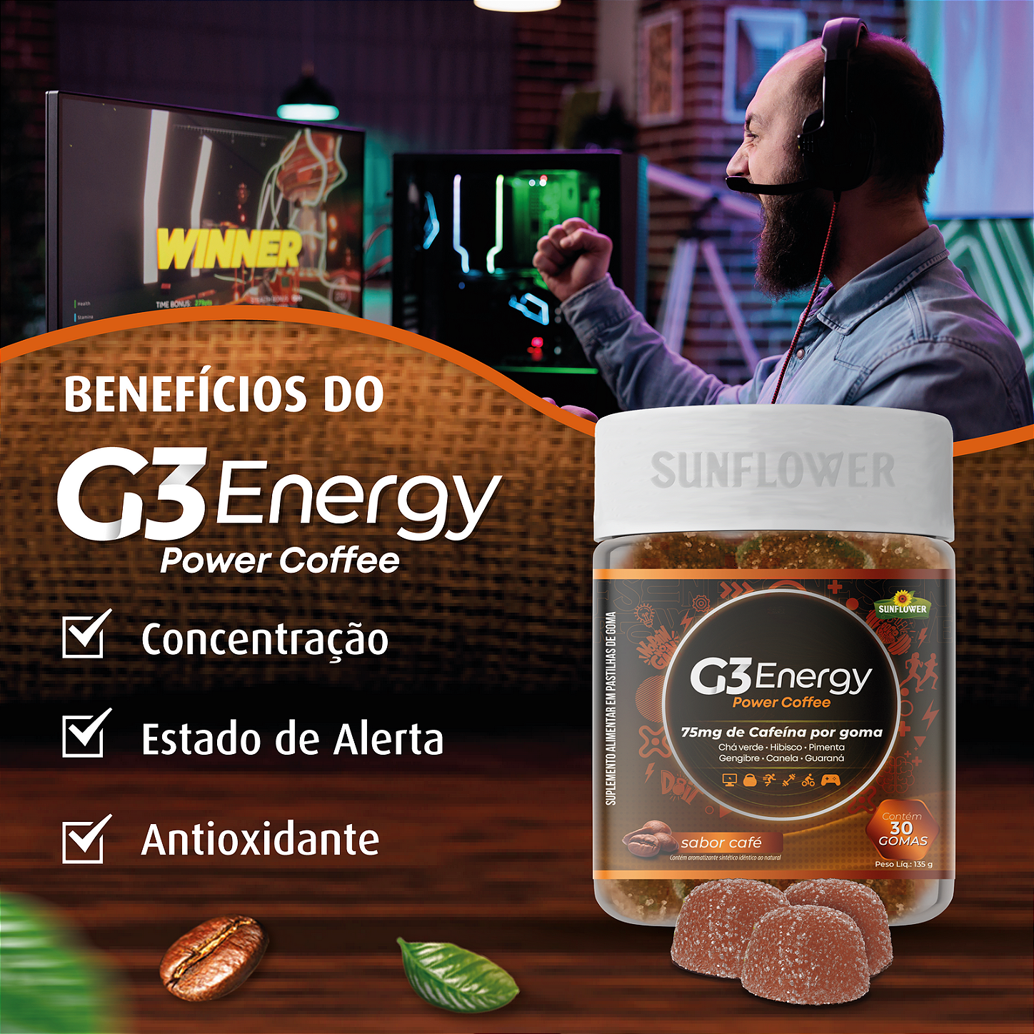 G3 Power Coffee composição