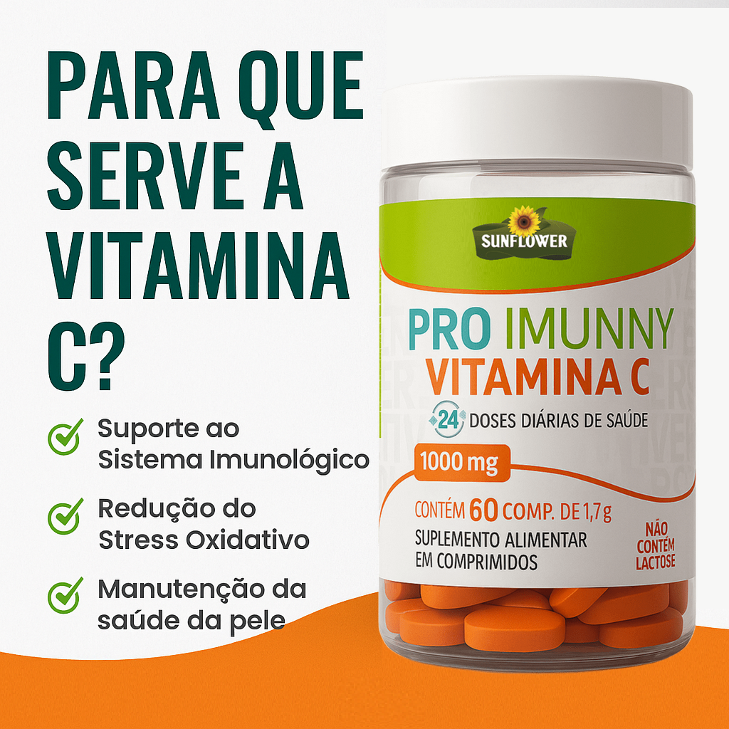 Pro Imunny Vitamina C 1g - Frontal