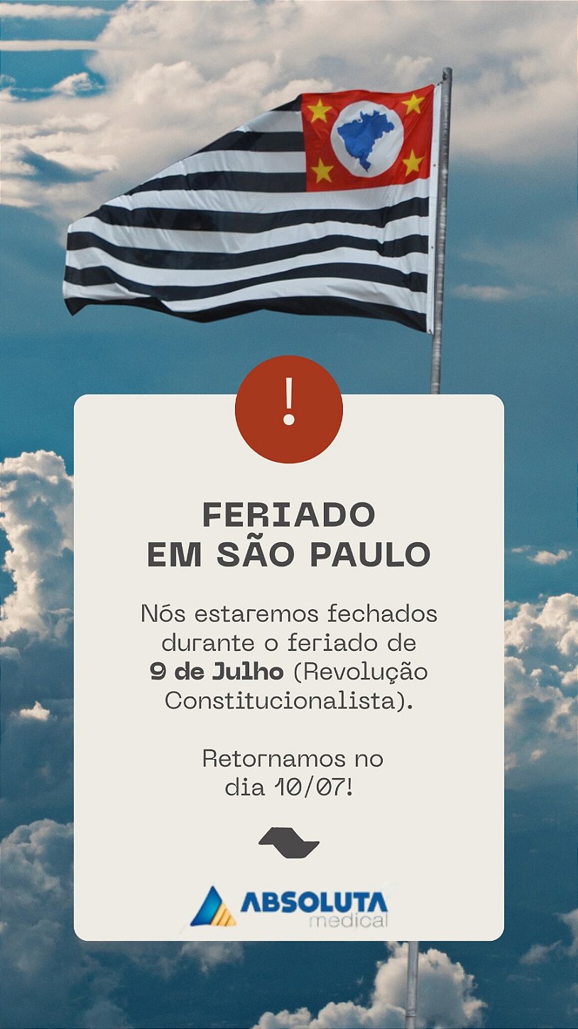 Aviso de Feriado em São Paulo