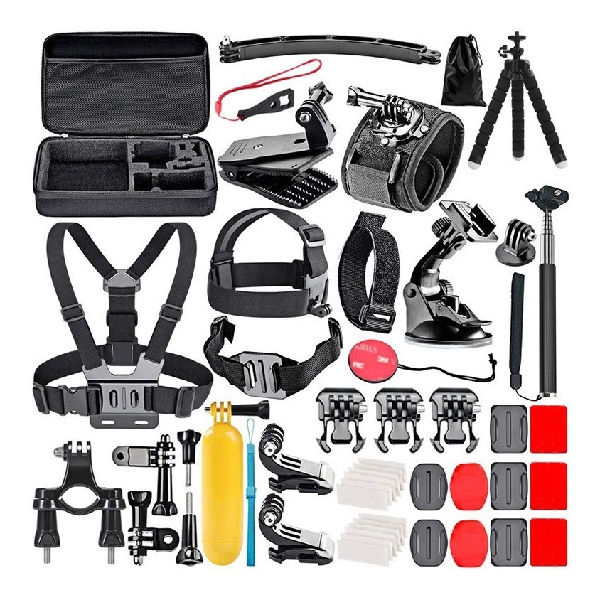 Kit Acessórios Gopro 7 Black Completo Go Pro Hero+ 6 5 3 Way