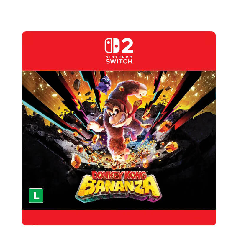 Nintendo Switch DONKEY KONG BANANZA Nintendo Switch Donkey Kong Bananza - Nintendo Switch 2 Envio Digital - Gift Card