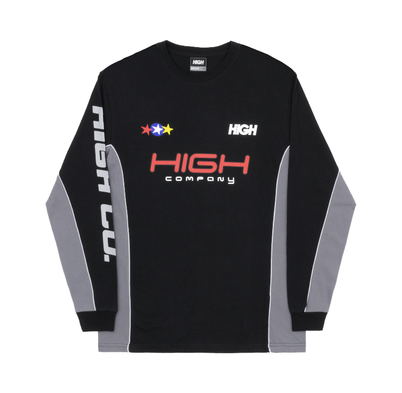 Longsleeve High Crew Black - Street Wear Company