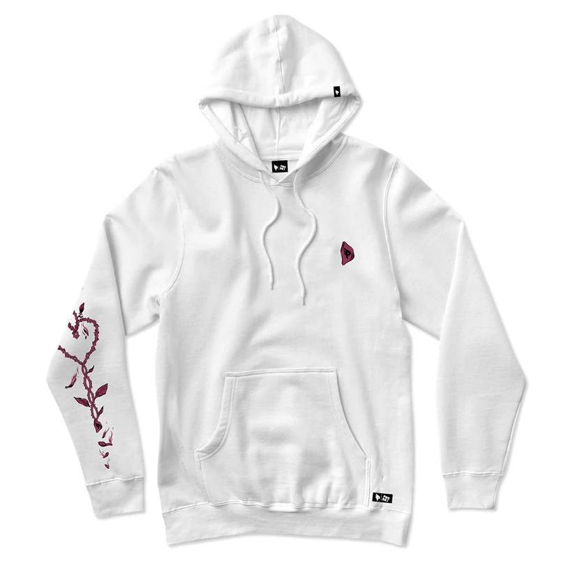 Moletom branco cheap com rosas