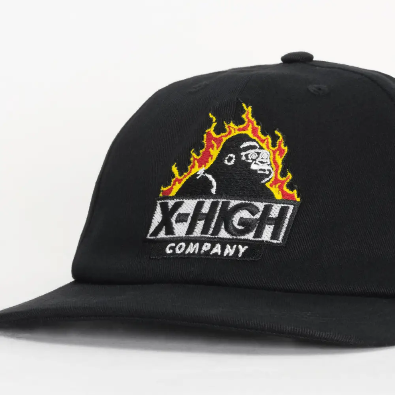 Bone HIGH 5 Panel Double Mesh Black - Hipnoise Streetwear, high