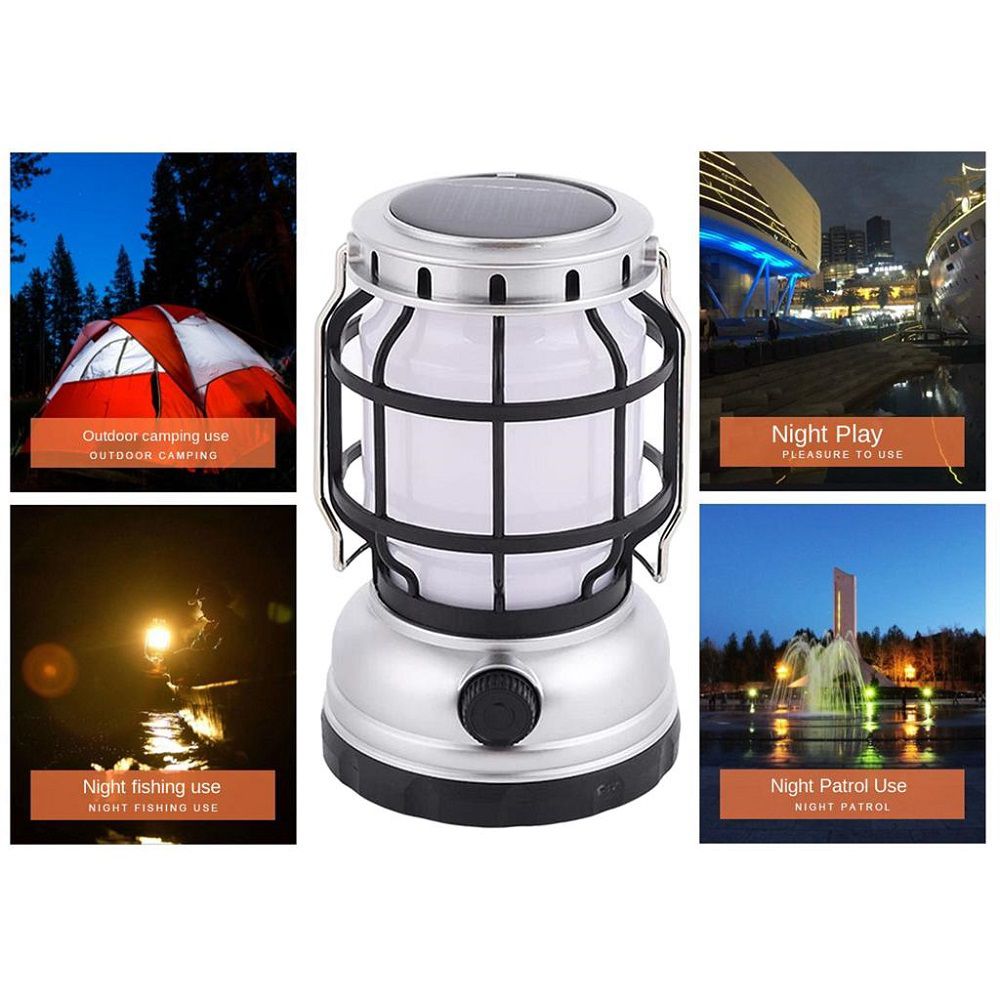 Luminária Solar para Camping com Bateria Recarregável Usb - ARCO