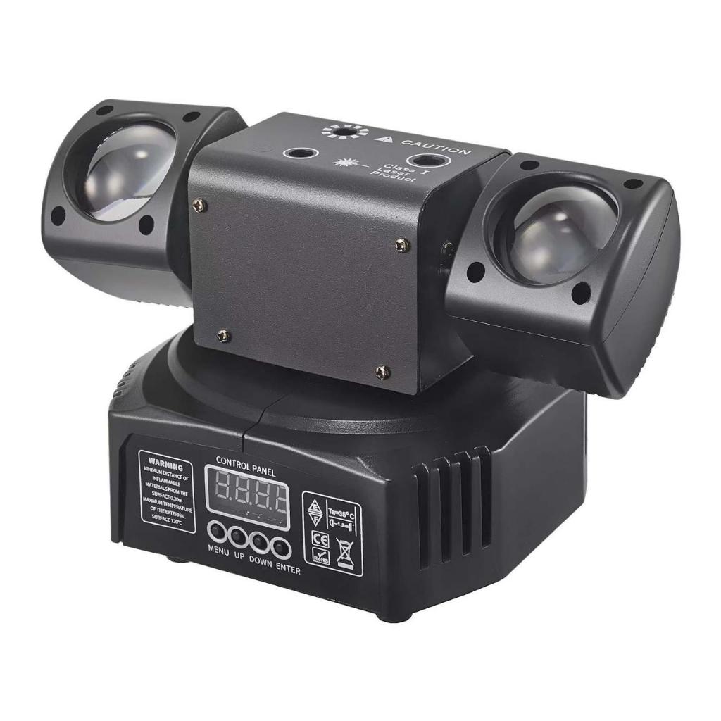 Mini Moving Head 36w Duas Cabecças Giratória DMX 512 - 81293