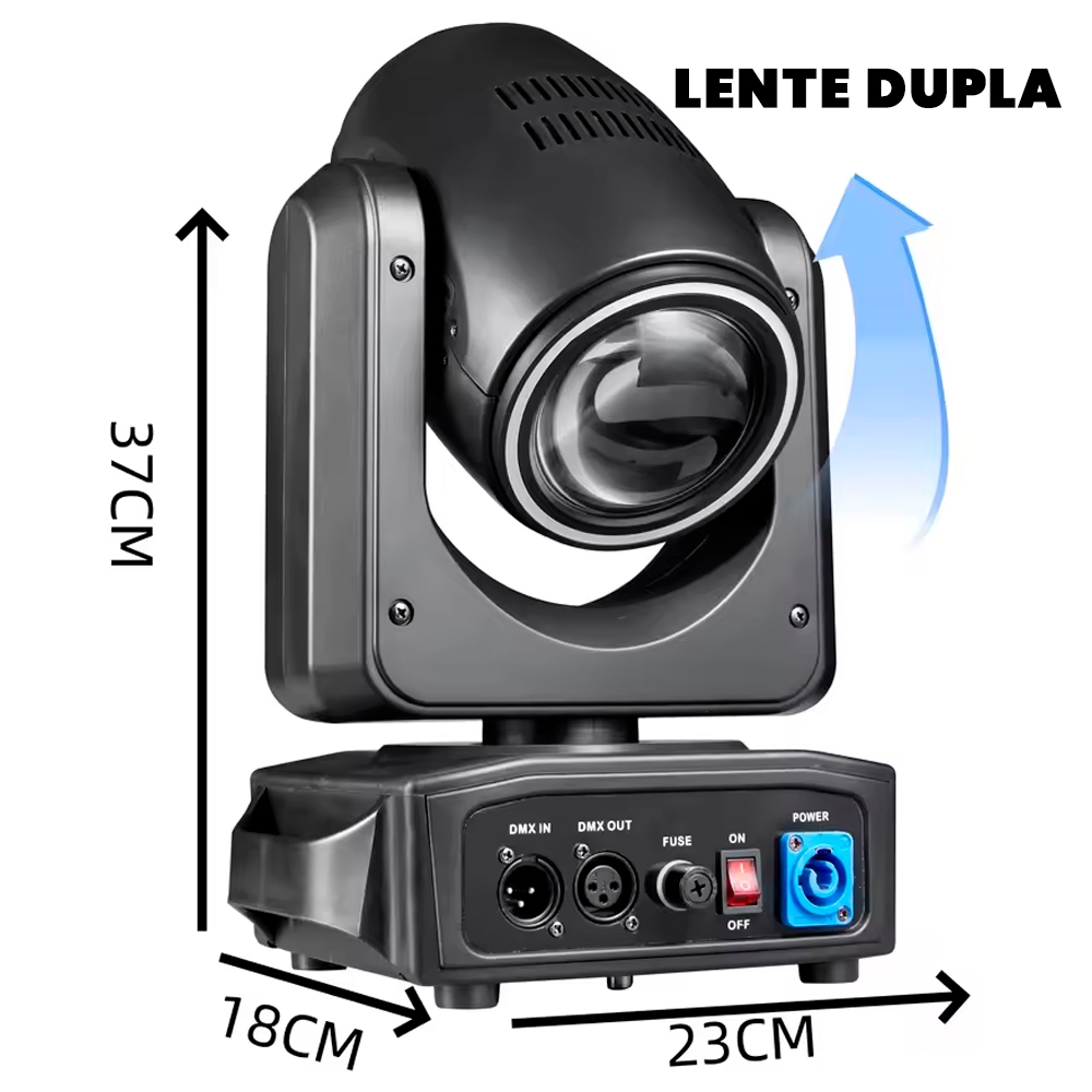 Mini Moving Head Double Face Led Rgb 180w Dmx Borda Led - 81904