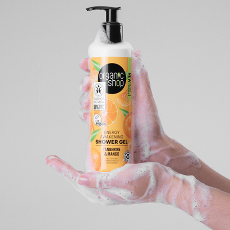 Foto do Produto Shower Gel Sabonete Líquido Corporal - Tangerina e Manga Organic Shop