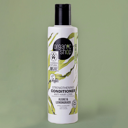 Foto do Produto Condicionador Antiqueda Fortalecedor Vegano - Capim Limão e Algas Organic Shop