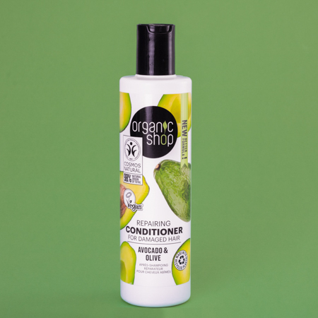 Foto do Produto Condicionador para Reconstrução Capilar Vegano - Abacate e Oliva Organic Shop 