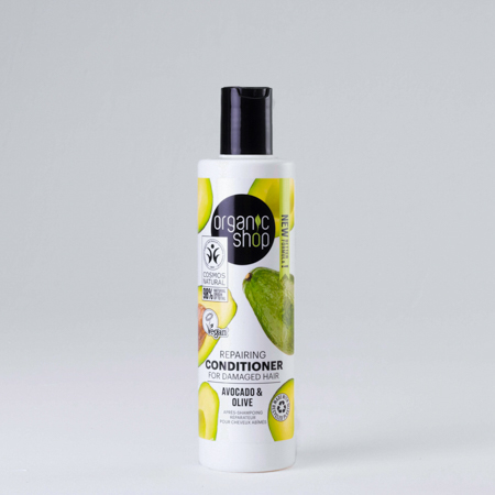 Foto do Produto Condicionador para Reconstrução Capilar Vegano - Abacate e Oliva Organic Shop 
