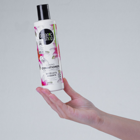 Foto do Produto Condicionador para Cabelo Colorido Vegano - Amaranto e Lírios D'água Organic Shop