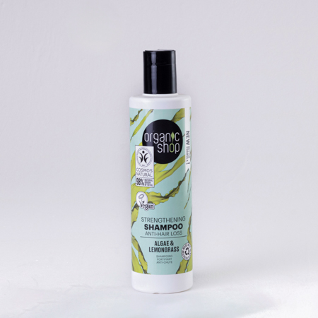 Foto do Produto Shampoo Antiqueda Fortalecedor Vegano - Capim Limão e Algas Organic Shop