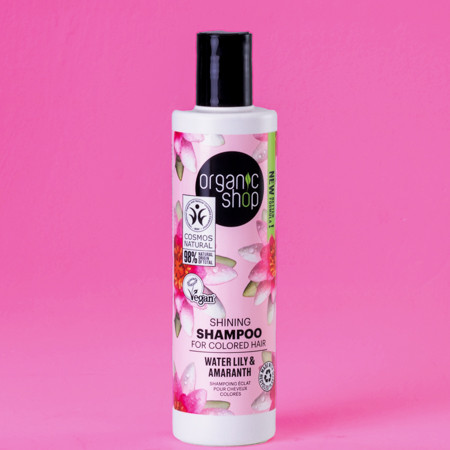 Foto do Produto Shampoo para Cabelo Colorido Vegano - Amaranto e Lírios D'água Organic Shop