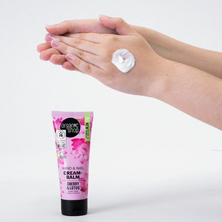 Foto do Produto Creme para as Mãos e Unhas - Cereja e Flor de Lótus Organic Shop