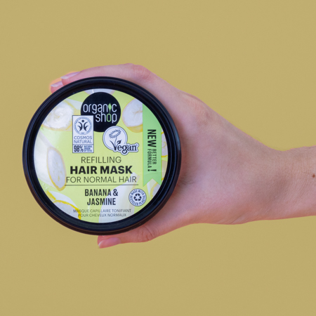 Foto do Produto Máscara Capilar Vegana para Cabelo Quebradiço - Banana e Jasmin Organic Shop