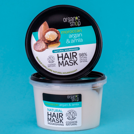 Foto do Produto Máscara de Nutrição Capilar - Óleo de Argan e Amla Organic Shop