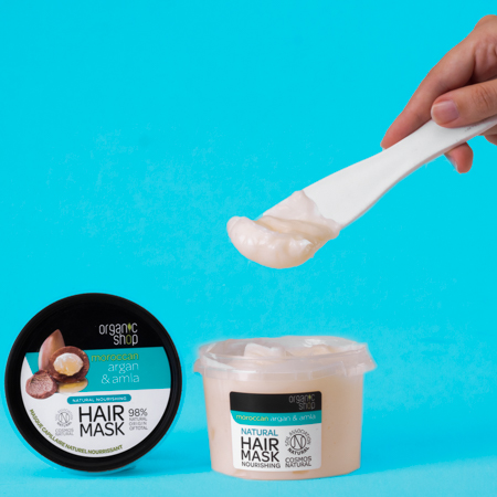 Foto do Produto Máscara de Nutrição Capilar - Óleo de Argan e Amla Organic Shop
