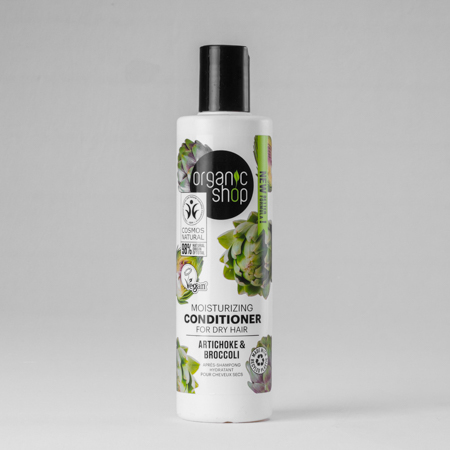 Foto do Produto Condicionador Hidratante Vegano para Cabelo Seco - Alcachofra e Brócolis Organic Shop