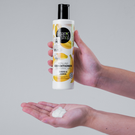 Foto do Produto Condicionador para Cabelo Quebradiço Vegano - Banana e Jasmin Organic Shop