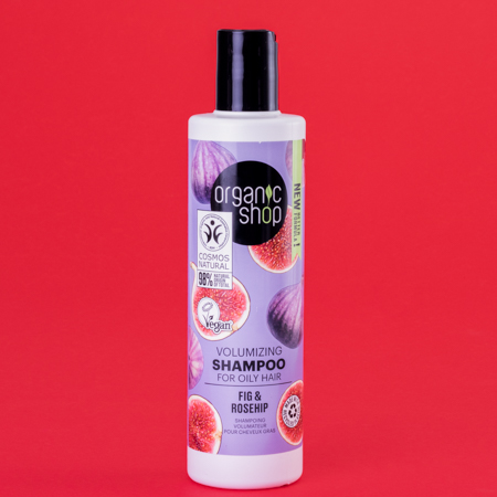 Foto do Produto Shampoo para Cabelo Oleoso Vegano - Óleo de Rosa Mosqueta e Figo Organic Shop