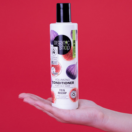 Foto do Produto Condicionador para Cabelo Oleoso Vegano - Óleo de Rosa Mosqueta e Figo Organic Shop