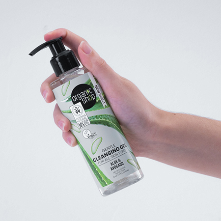 Foto do Produto Gel de Limpeza Facial - Aloe Vera e Abacate Organic Shop