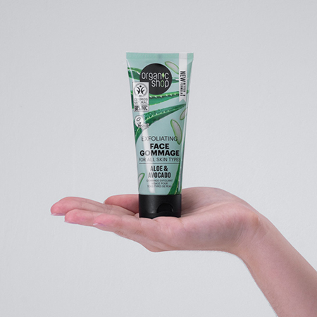 Foto do Produto Esfoliante para o Rosto - Aloe Vera e Abacate Organic Shop